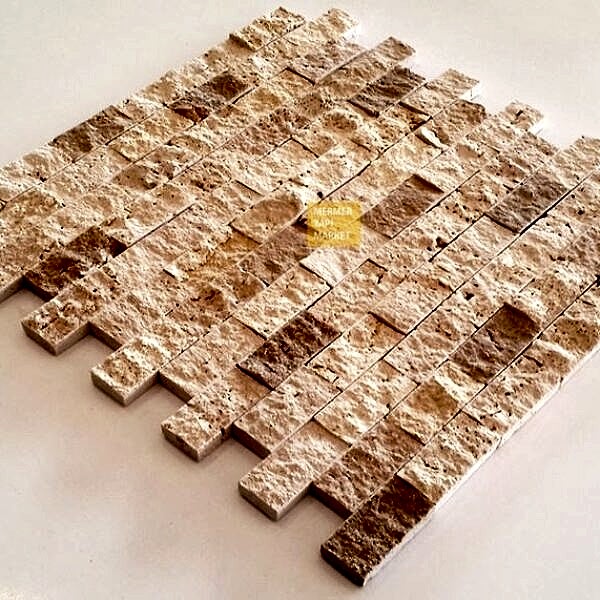 Bej Mermer Patlatma Mozaik